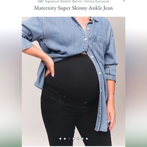 Abercrombie Maternity Super Skinny Ankle Jean NWT